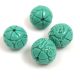 Resin round bead - Oriental -Turquoise  Green - 10mm