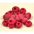 Pandora - Czech Big Hole Glass Bead - silk satin matte sour cherry - 9mm