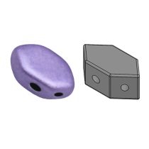 Paros® par Puca®gyöngy - Matte Metallic Purple -7x4mm