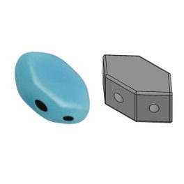 Paros® par Puca®bead - Opaque Aqua -7x4mm