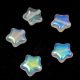 Special Shapes - Czech Glass Bead - Star - Crystal AB - 12mm