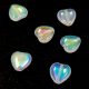 Special Shapes - Czech Glass Bead - Heart - Crystal AB - 10mm