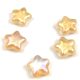 Special Shapes - Czech Glass Bead - Star - Crystal Champagne Rainbow - 12mm
