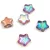 Special Shapes - Czech Glass Bead - Star - Crystal Copper Rainbow - 12mm