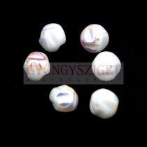 Special Shapes - Czech Glass Bead - Alabaster AB - 10mm