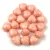 Cseh préselt egyedi formák - szív - Alabaster Milky Peach - 6mm