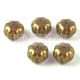 Special Shapes - Czech Glass Bead - Melon - Crystal Purple Bronze Luster - 8x11mm