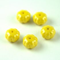   Special Shapes - Czech Glass Bead - Melon - Yellow Luster - 8x11mm