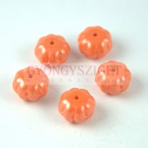   Special Shapes - Czech Glass Bead - Melon - Orange Luster - 8x11mm