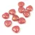 Cseh préselt egyedi formák - Szív - Opal Pink Rose Gold Splash - 8mm