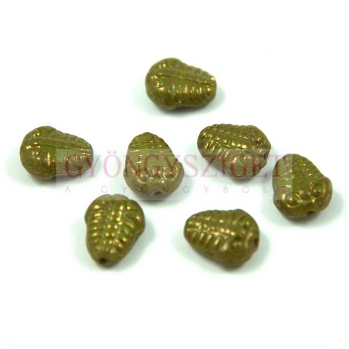 Cseh préselt egyedi formák - trilobita - zöld - 10mm