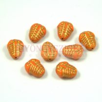 Cseh préselt egyedi formák - trilobita - narancs - 10mm