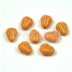 Cseh préselt egyedi formák - trilobita - narancs - 10mm