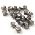 Cseh Pellet gyöngy - kristály króm -4x6mm
