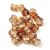 Pellet - Czech Glass Bead - Crystal Peach Luster - 4x6mm
