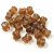 Pellet - Czech Glass Bead - kristály travertin -4x6mm