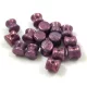 Pellet - Czech Glass Bead - alabaster vega luster - 4x6mm
