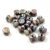 Cseh Pellet gyöngy - Kék lüszteres alabástrom -4x6mm
