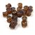 Cseh Pellet gyöngy - smoked topaz traventin -4x6mm