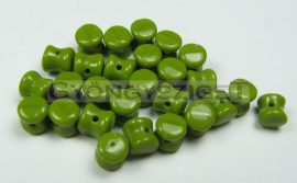 Cseh Pellet gyöngy - telt oliva -4x6mm