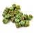 Pellet - Czech Glass Bead - opaque turquoise blue traventin -4x6mm