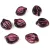 Peony Petal - Czech Glass Bead - 9x12mm - Amethyst Violet