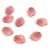 Peony Petal - Czech Glass Bead - 9x12mm - Matt Opal Pink Copper