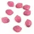 Peony Petal - Czech Glass Bead - 9x12mm - Matt Opal Pink Violet