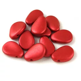 Petal - Czech Glass Bead - 8x11mm - Lavared