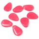 Petal - Czech Glass Bead - 11x16mm - Crystal Opal Pink Candy