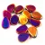 Petal - Czech Glass Bead - 8x11mm - Crystal Full Sliperit