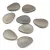 Petal - Czech Glass Bead - 11x16mm - Crystal Matt Chrome