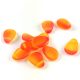 Préselt virágszirom gyöngy - 8x11mm - Crystal Matt Hyacinth Orange Blend
