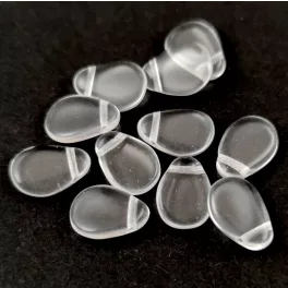 Petal - Czech Glass Bead - 8x11mm - Crystal