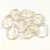 Petal - Czech Glass Bead - 11x16mm - Crystal Gold Patina