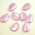 Petal - Czech Glass Bead - 11x16mm - Pastel Light Rose