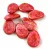 Petal - Czech Glass Bead - 11x16mm - Alabaster Brown Pink Luster