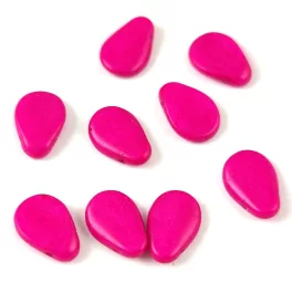 Petal - Czech Glass Bead - 8x11mm - Pastel Magenta