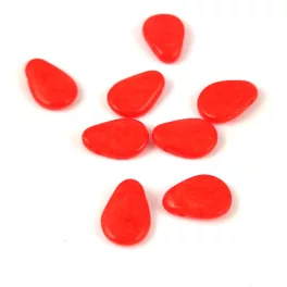 Petal - Czech Glass Bead - 8x11mm - Pastel Orange