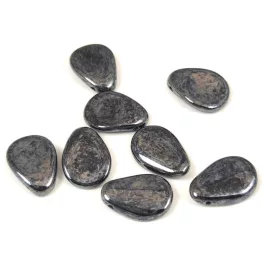 Petal - Czech Glass Bead - 11x16mm - Hematit