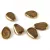 Petal - Czech Glass Bead - 11x16mm - Golden Bronze