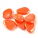 Petal - Czech Glass Bead - 11x16mm - Orange Luster