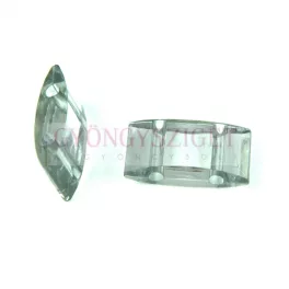 2 Hole Synthetic Bead for Peyote - Gray - 19x8mm
