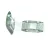 2 Hole Synthetic Bead for Peyote - Gray - 19x8mm