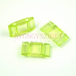2 Hole Synthetic Bead for Peyote - Lime - 19x8mm