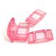 2 Hole Synthetic Bead for Peyote - Light Rose - 19x8mm