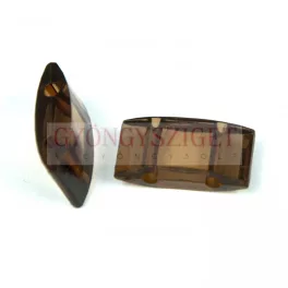 2 Hole Synthetic Bead for Peyote - Smoked Topaz - 19x8mm
