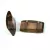 2 Hole Synthetic Bead for Peyote - Smoked Topaz - 19x8mm