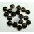 Cseh préselt Piggy gyöngy - 4x8mm - fehér zöld metál