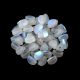 Cseh préselt Pinch gyöngy - Crystal Matte AB - 5x3mm